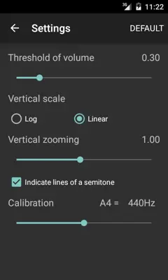 AudioSpectrumMonitor android App screenshot 2